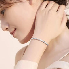 ✨Elegáns, fényes karkötő lóherével a szerencséért🍀