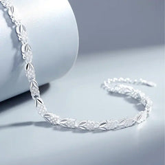 ✨Elegáns, fényes karkötő lóherével a szerencséért🍀