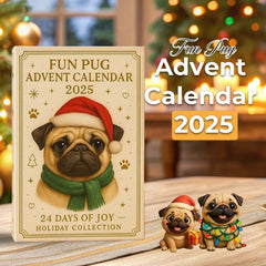 🐾🎄 Vidám mopsz adventi naptár 2025