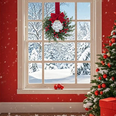 🎄Korai karácsonyi akció🔥Karácsonyi mini kabinetkoszorú szalagmasnikkal