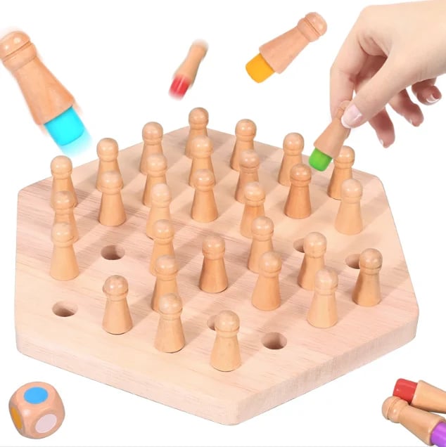 🔥Utolsó nap 49% KEDVEZMÉNY🔥Fából készült Memory Match Stick sakk