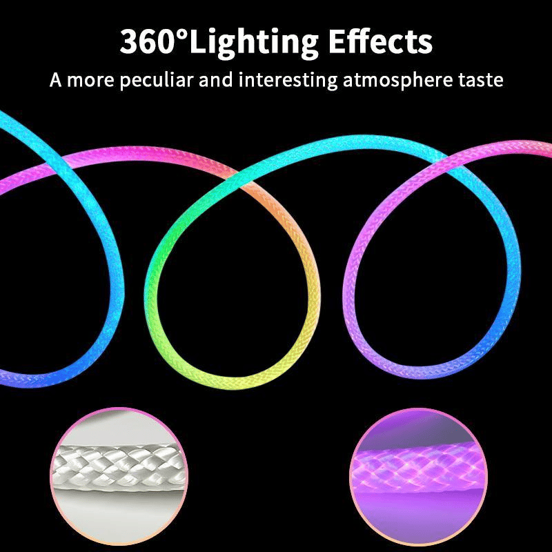 360 fokos intelligens RGB rugalmas szilikon fényszalag