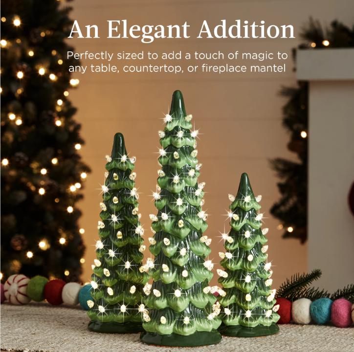 🎁🎄Retro kézzel festett asztali karácsonyfák (⏰Korlátozott mennyiségben kapható)