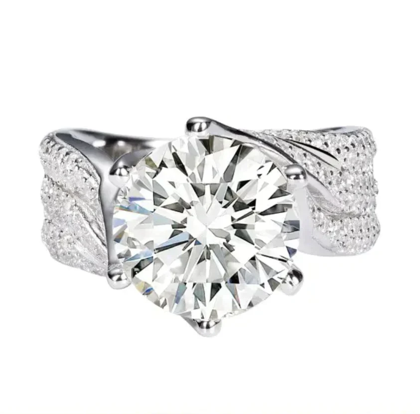 💎50% kedvezmény💍3 karátos Super Flash Moissanite gyűrű