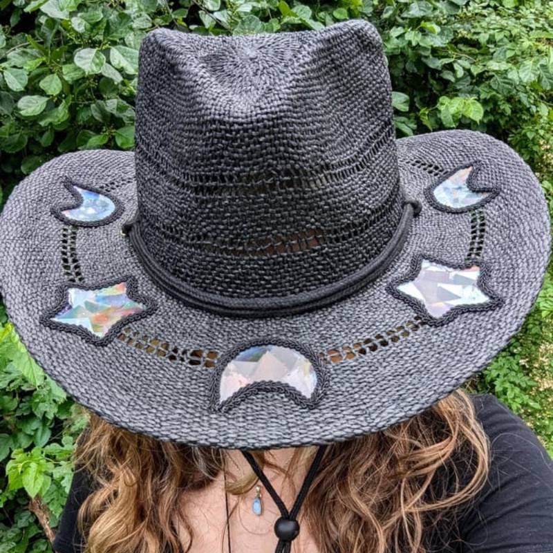 🌞Nyári akció 49% kedvezménnyel🤠Suncatcher Cowgirl szalmakalap✨Készíts szivárványt bármikor, bárhol!