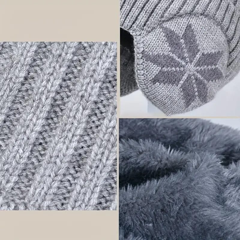 ☃️Téli kiárusítás 1 ingyenes vásárlás 1❄️téli gyapjú sapka sálkészletek meleg kötött sapka