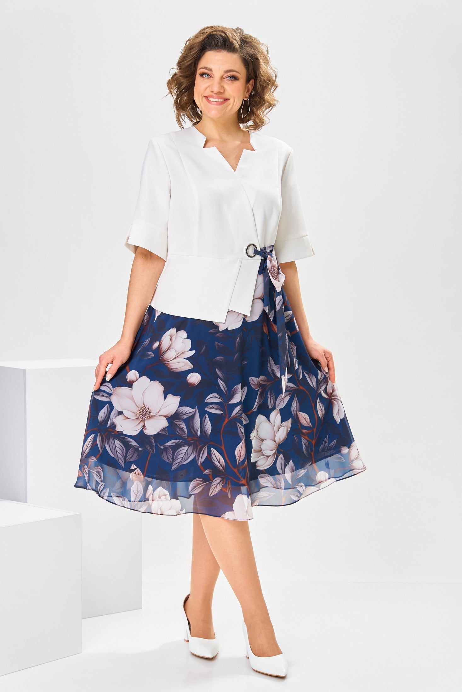 🌸[S-5XL] Kiváló minőségű pamut és selyem ruha