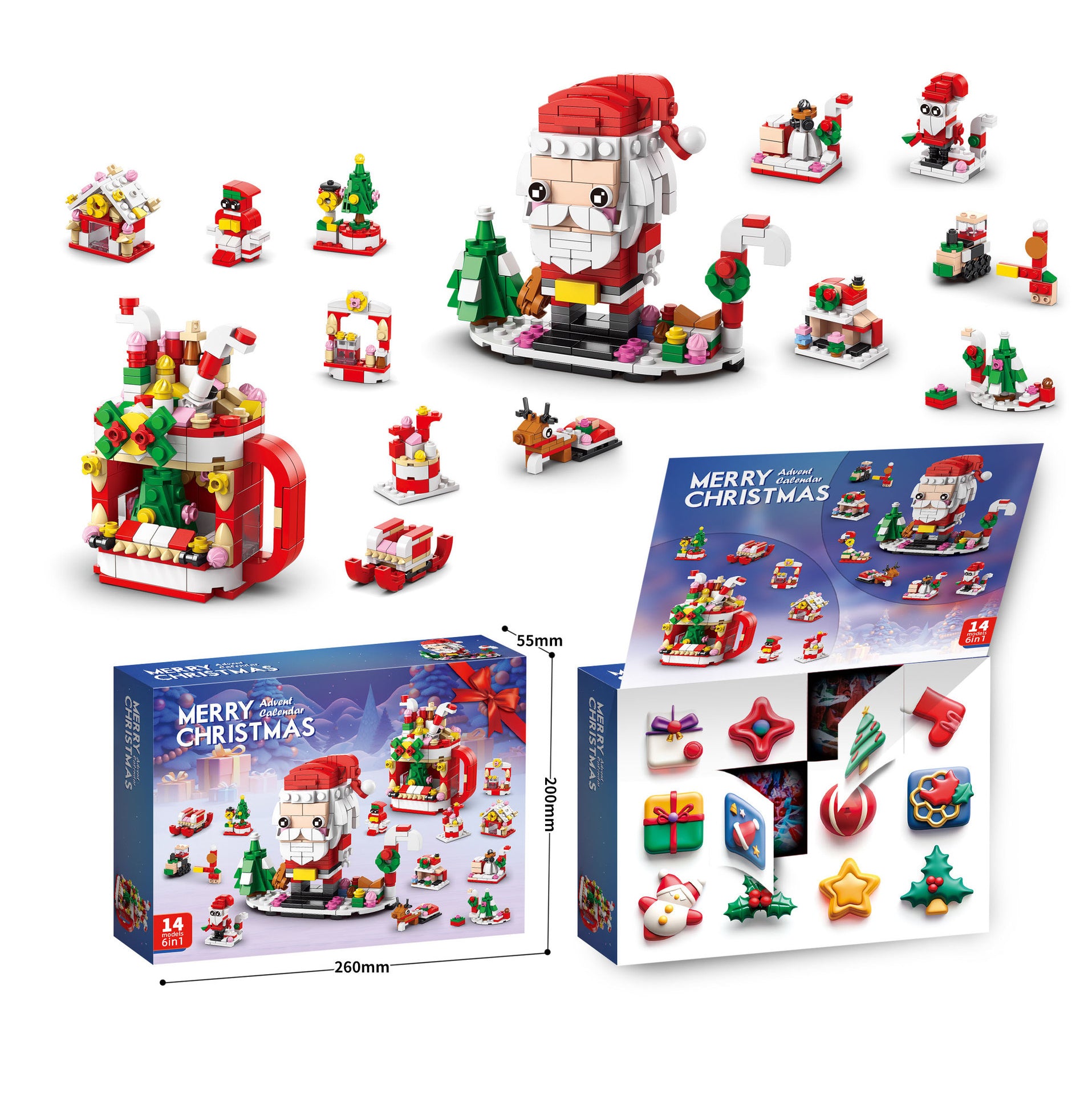 🎅Karácsonyi adventi naptár építőkockák készlet
