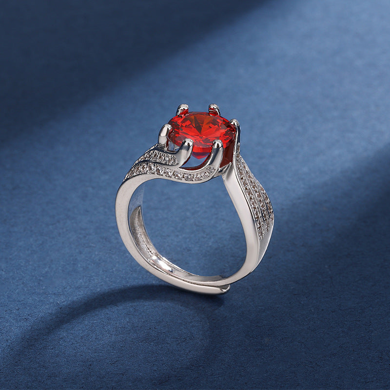 💎50% kedvezmény💍3 karátos Super Flash Moissanite gyűrű