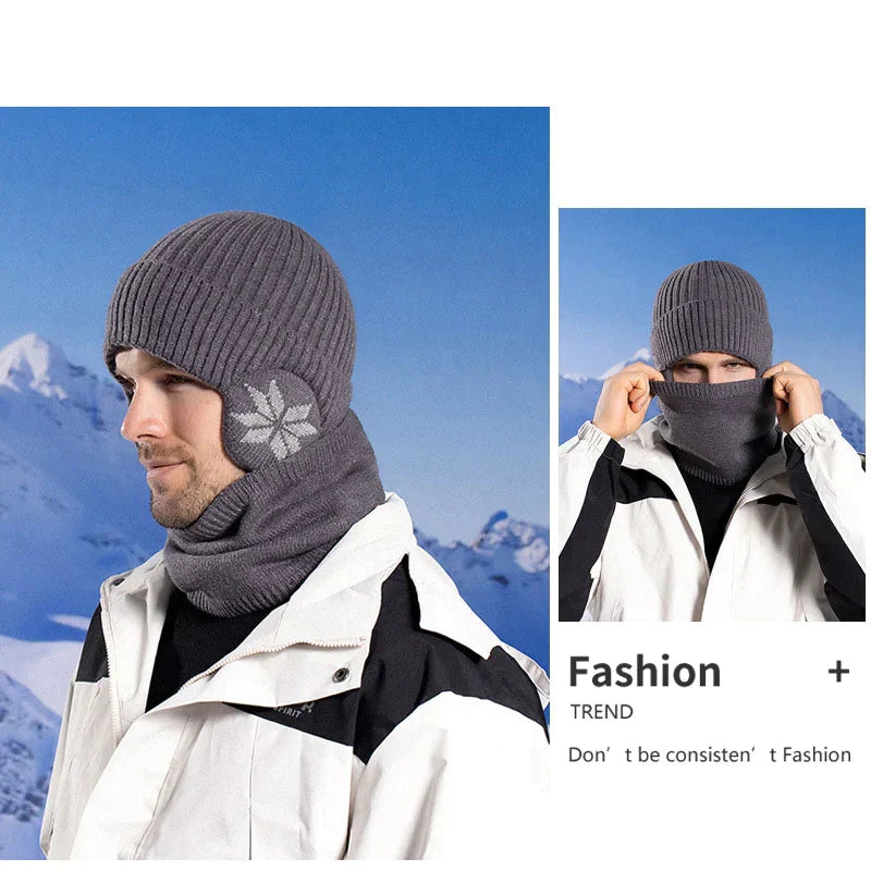 ☃️Téli kiárusítás 1 ingyenes vásárlás 1❄️téli gyapjú sapka sálkészletek meleg kötött sapka
