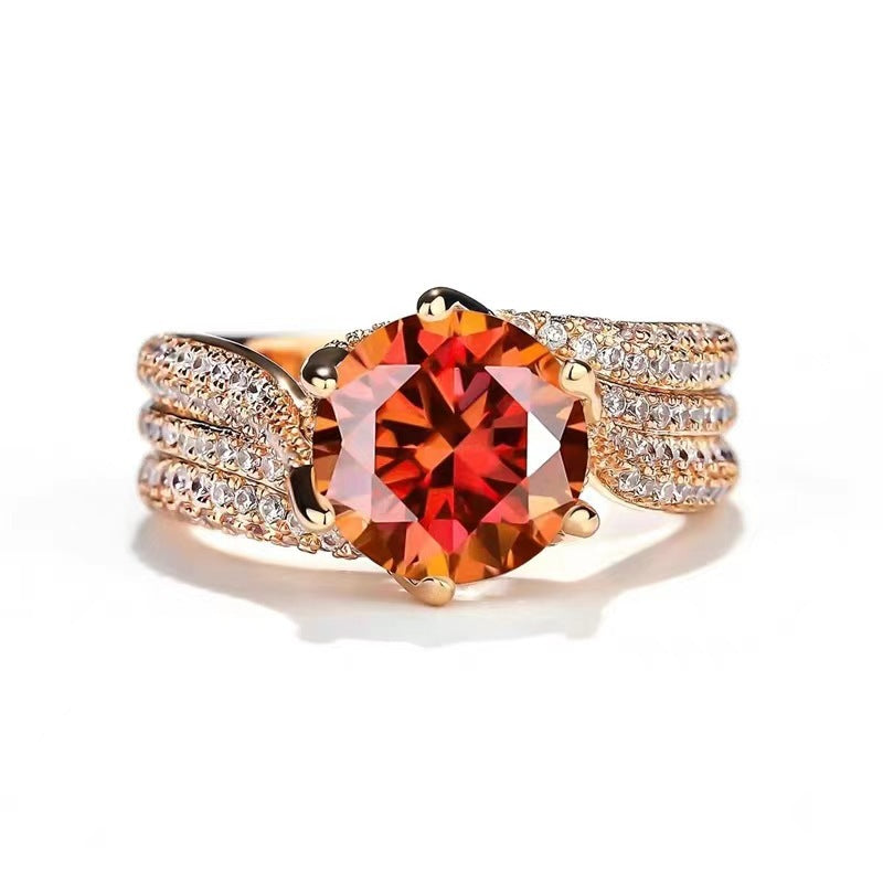 💎50% kedvezmény💍3 karátos Super Flash Moissanite gyűrű