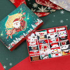 🎄24 pár karácsonyi zokni Adventi naptár karácsonyi zoknik🧦
