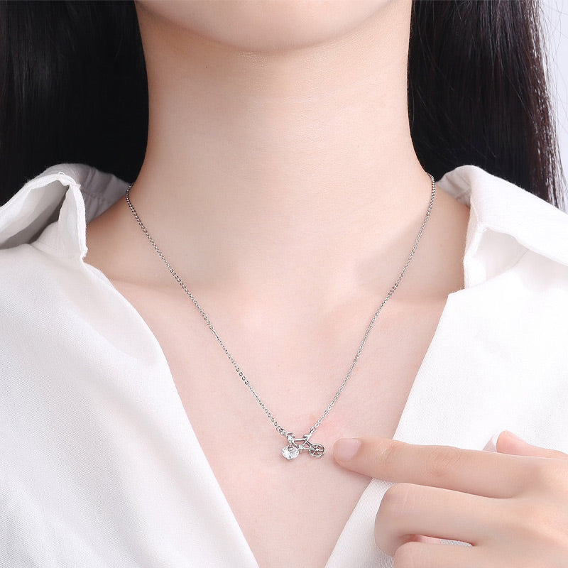 💎55% kedvezmény💎Elegáns kerékpáros medál nyaklánc nőknek