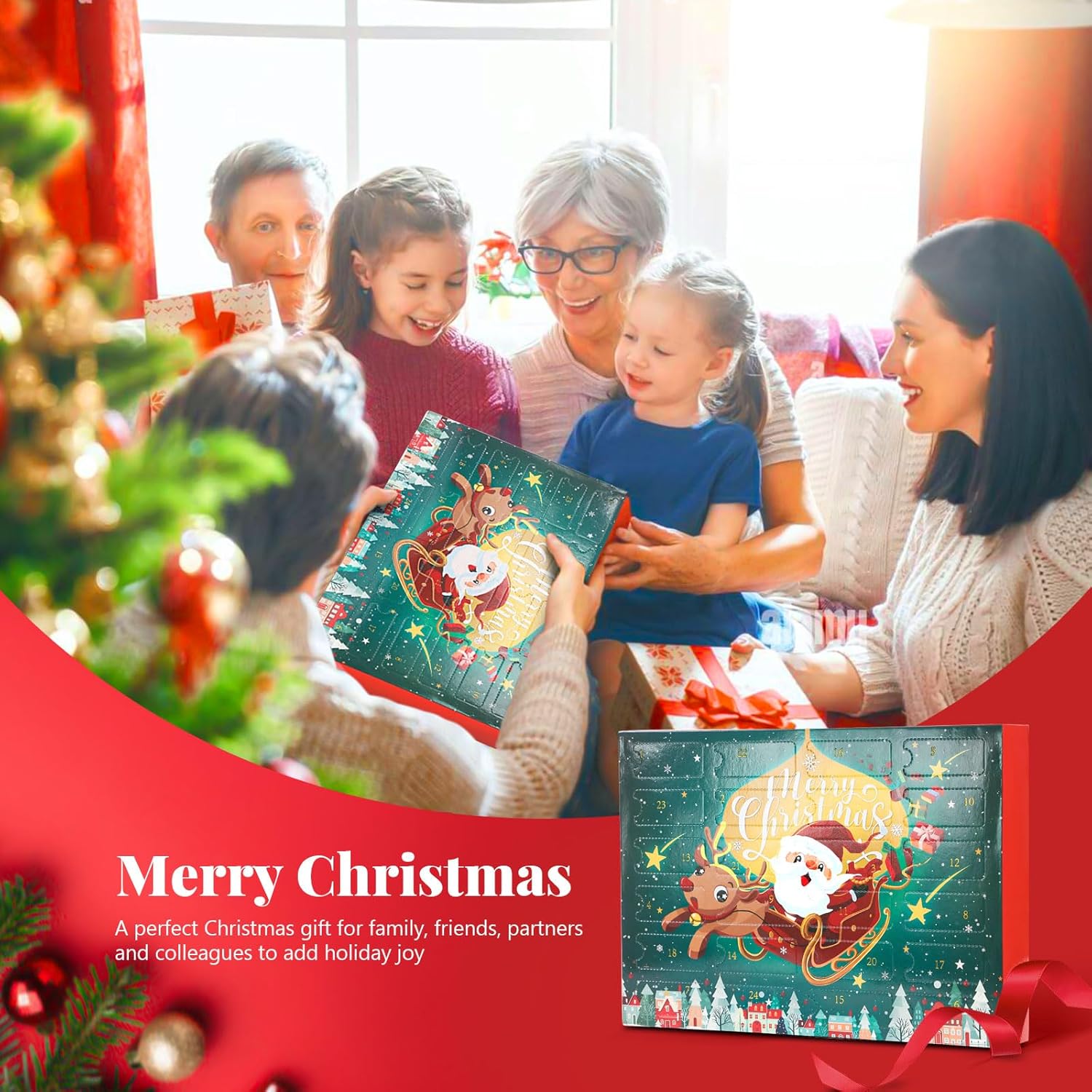 🎄24 pár karácsonyi zokni Adventi naptár karácsonyi zoknik🧦