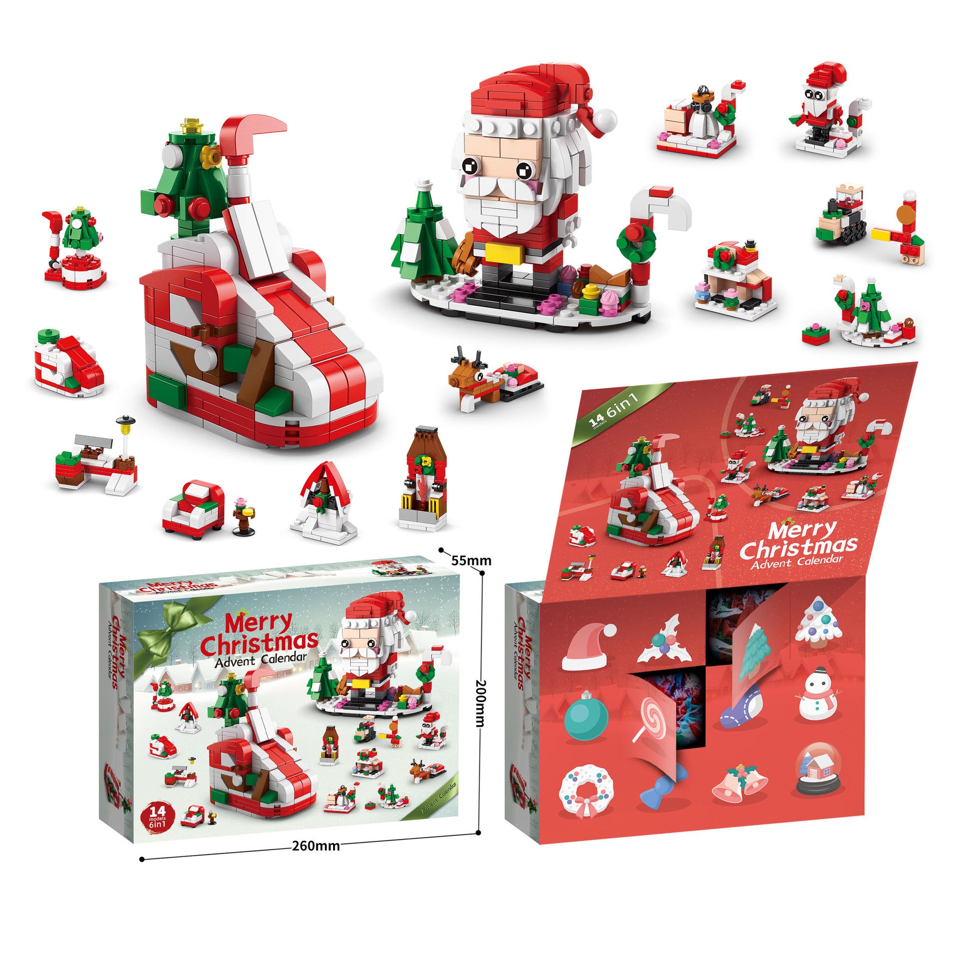 🎅Karácsonyi adventi naptár építőkockák készlet