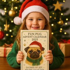 🐾🎄 Vidám mopsz adventi naptár 2025