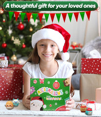 🔥Karácsonyi akció 49% kedvezmény🎄Karácsonyi plüss baba rolós doboz adventi naptár