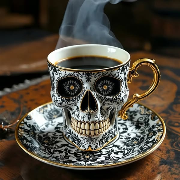 💀Királyi Koponya Kávésbögre☕