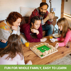 VICCES CSALÁDI JÁTÉKOK-Shut The Box Társasjáték🎲