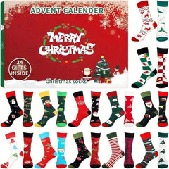 🎄24 pár karácsonyi zokni Adventi naptár karácsonyi zoknik🧦