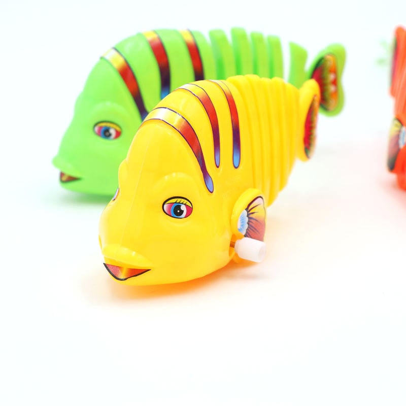 🐟Műanyag, felhúzható, mozgó halas játékok