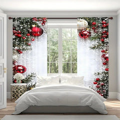🎅Karácsonyi akció 49% kedvezmény🎄Karácsonyi témájú függönyök