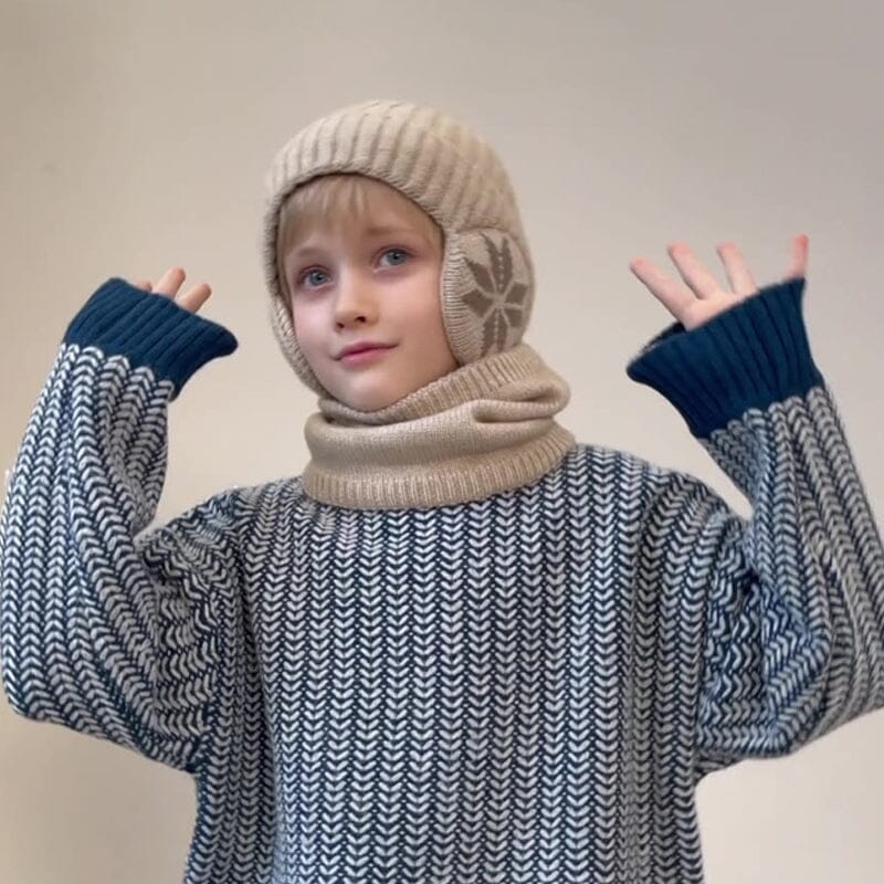 ☃️Téli kiárusítás 1 ingyenes vásárlás 1❄️téli gyapjú sapka sálkészletek meleg kötött sapka