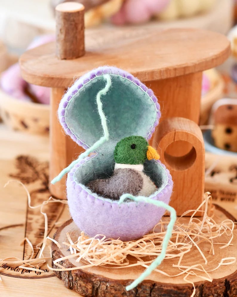 🔥Húsvéti előakció 50% KEDVEZMÉNY🐣Meglepetés húsvéti tojás gyapjúfilcből