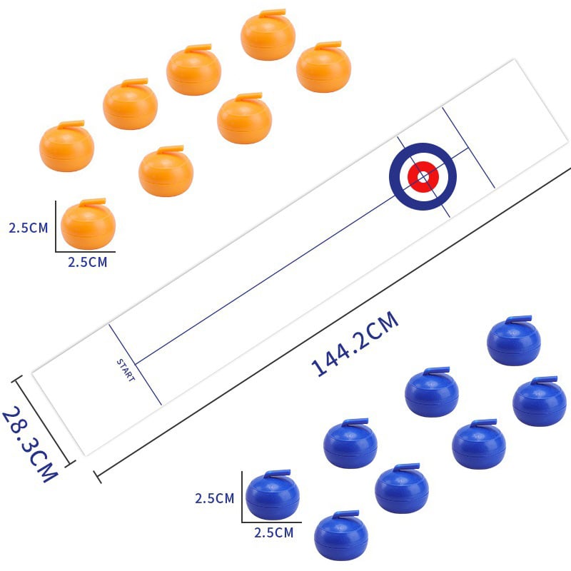 🥌Mini asztali curling labdák