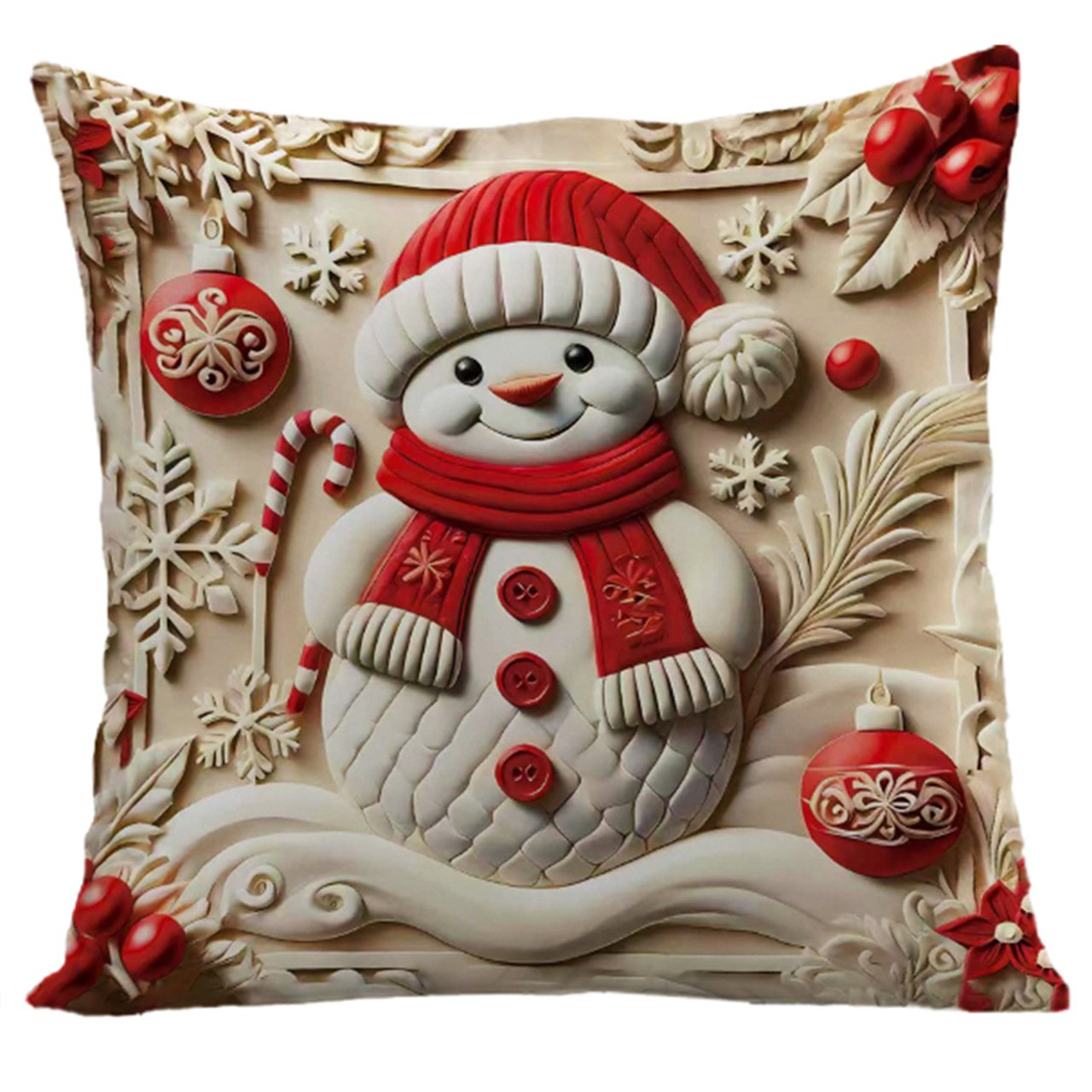 🎅Karácsonyi akció 49% kedvezmény🎄Karácsonyi témájú párnahuzat