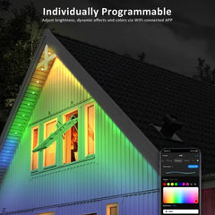 ⏰Utolsó napi kiárusítás🌈 Intelligens Rainbow LED állandó kültéri világítás